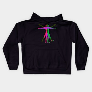 The Vitruvian Man (Festive Fella) Kids Hoodie